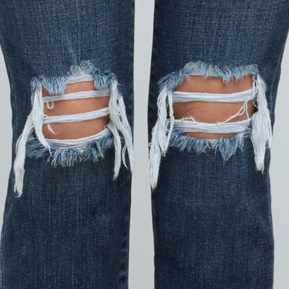 L'AGENCE High Line Skinny Jean in Destroyed Encina - Picture 4 of 8